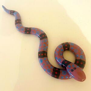 Rob Sanders Ceramic Snake Sculpture 1989  USA  EUC